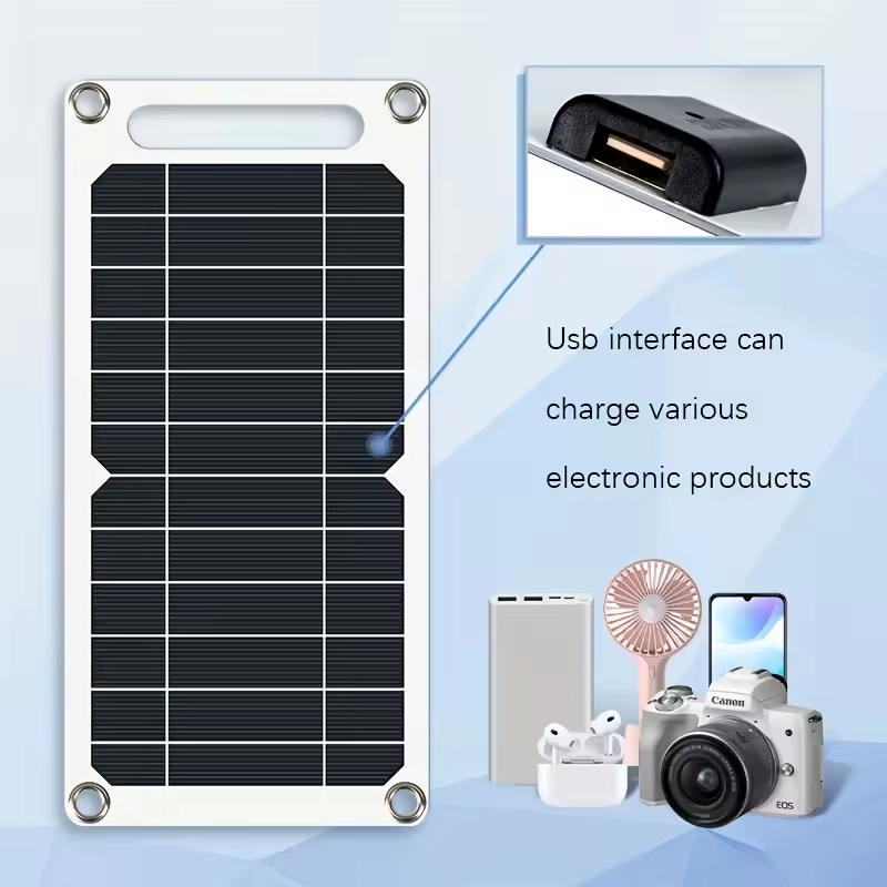 Portable Solar Charger ā USB Input Outdoor Power Bank